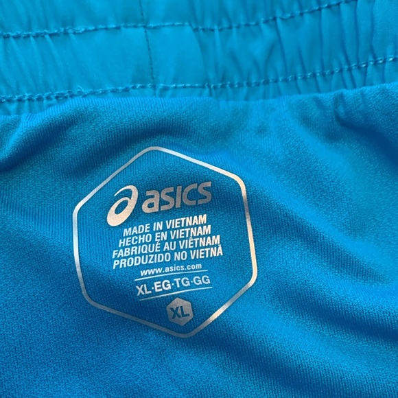 ASICS LADIES BLUE RUNNING SHORTS - Picture 6 of 9